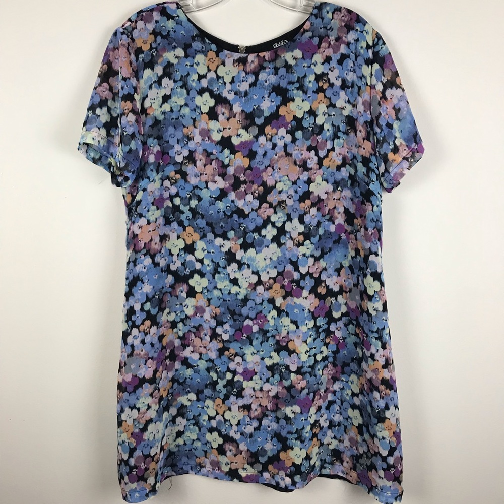 Lulus floral midi dress.